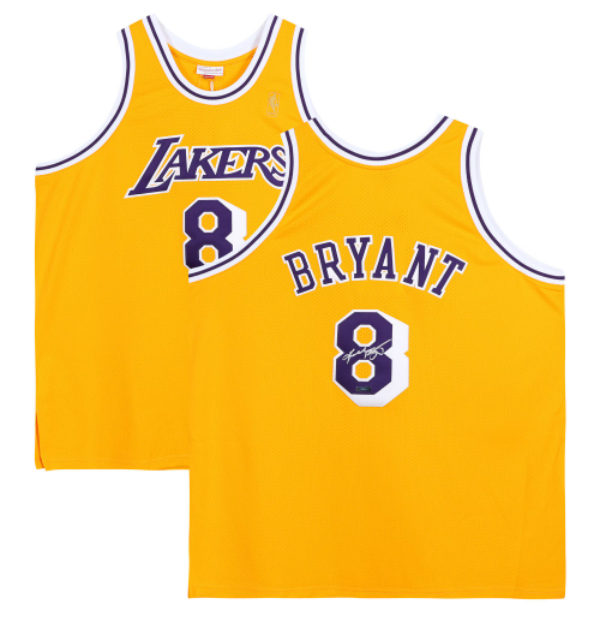 NBA Los Angeles Lakers 8 Kobe Bryant 1996 1997 Mitchell Ness Gold Jersey